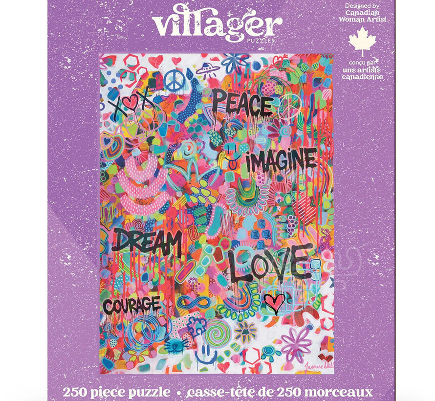 Villager Pink Graffiti Puzzle 250pcs