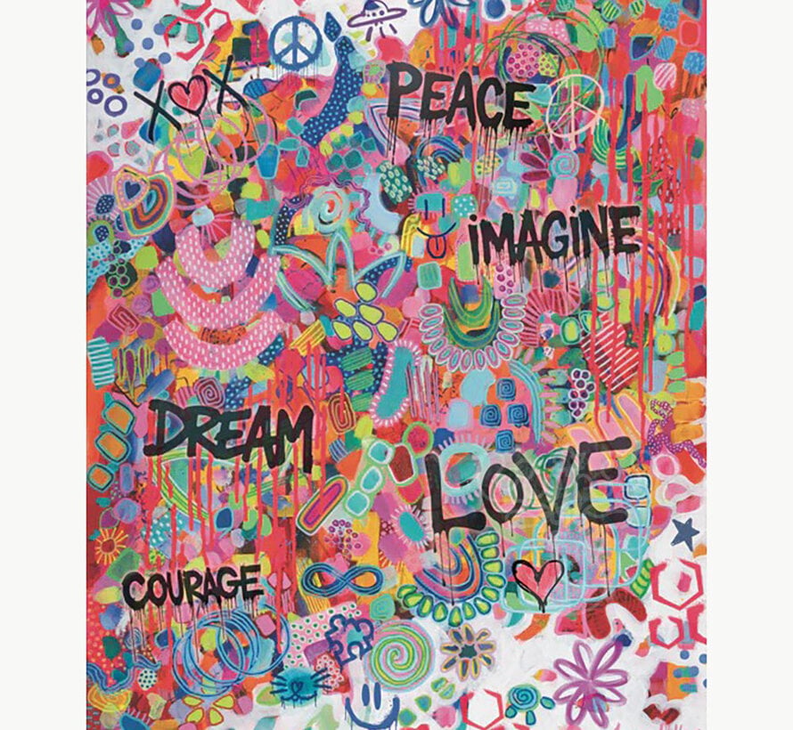 Villager Pink Graffiti Puzzle 250pcs