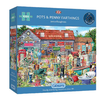 Gibsons Gibsons Pots & Penny Farthings Puzzle 1000pcs RETIRED