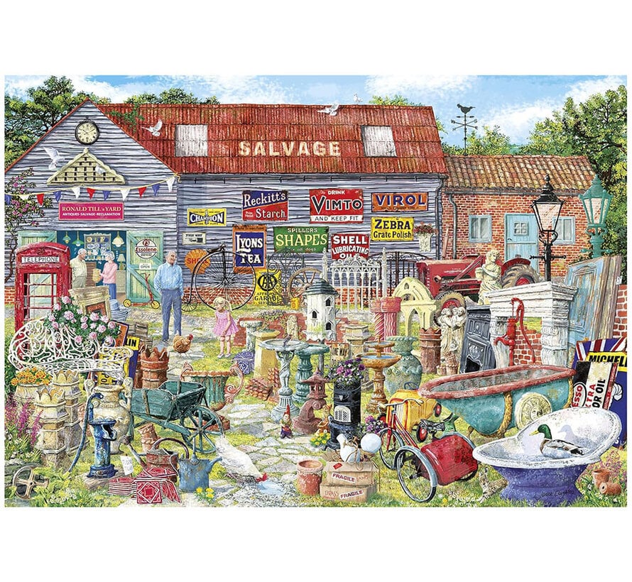 Gibsons Pots & Penny Farthings Puzzle 1000pcs RETIRED