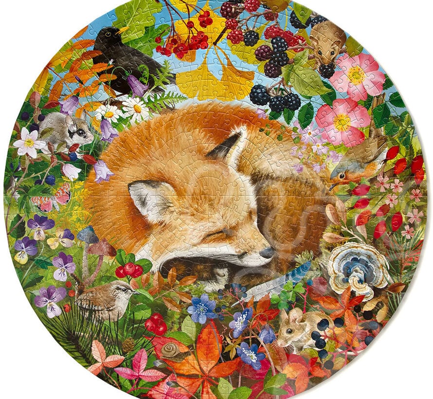 eeBoo Forest Dream Round Puzzle 500pcs