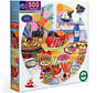 eeBoo Mediterranean Table Round Puzzle 500pcs