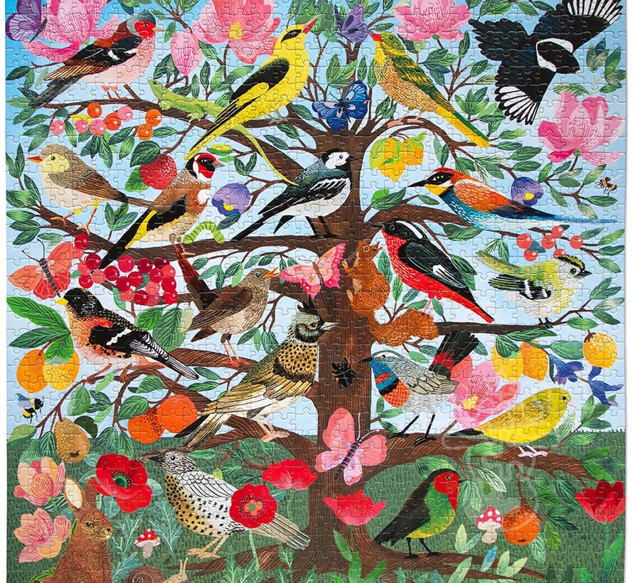 eeBoo French Medieval Songbirds Puzzle 1000pcs