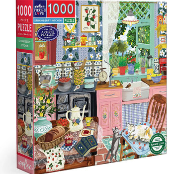 EeBoo eeBoo Strawberry Kitchen Puzzle 1000pcs
