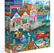 EeBoo eeBoo New England Wharf Puzzle 1000pcs