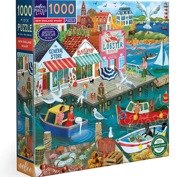 EeBoo eeBoo New England Wharf Puzzle 1000pcs