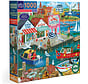 eeBoo New England Wharf Puzzle 1000pcs