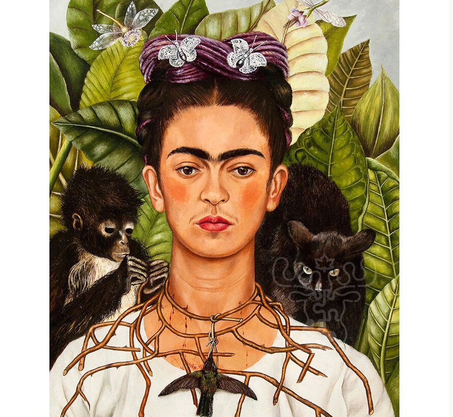 Pomegranate Kahlo, Frida: Self-Portrait with Thorn Necklace and Hummingbird Puzzle 1000pcs