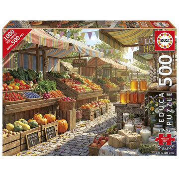 Educa Borras Educa Sunny Farm Market Puzzle 500pcs Larger Pieces