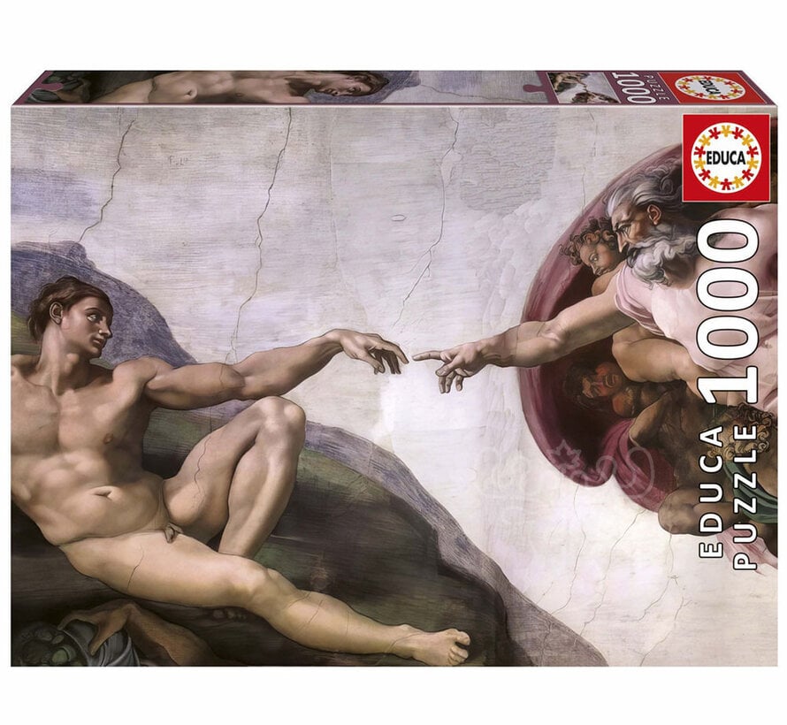 Educa Creation of Adam, Michelangelo Puzzle 1000pcs