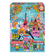 Educa Borras Educa Paris by Car Pintos Puzzle 1000pcs