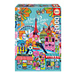 Educa Paris by Car Pintos Puzzle 1000pcs