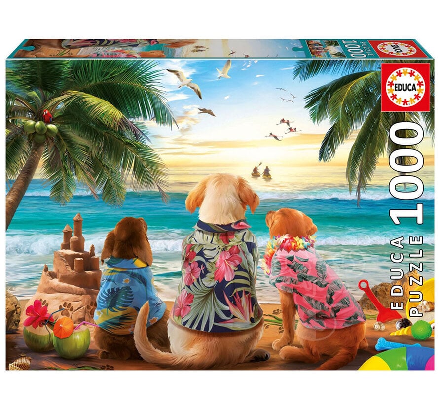 Educa Dogs on the Beach Puzzle 1000pcs