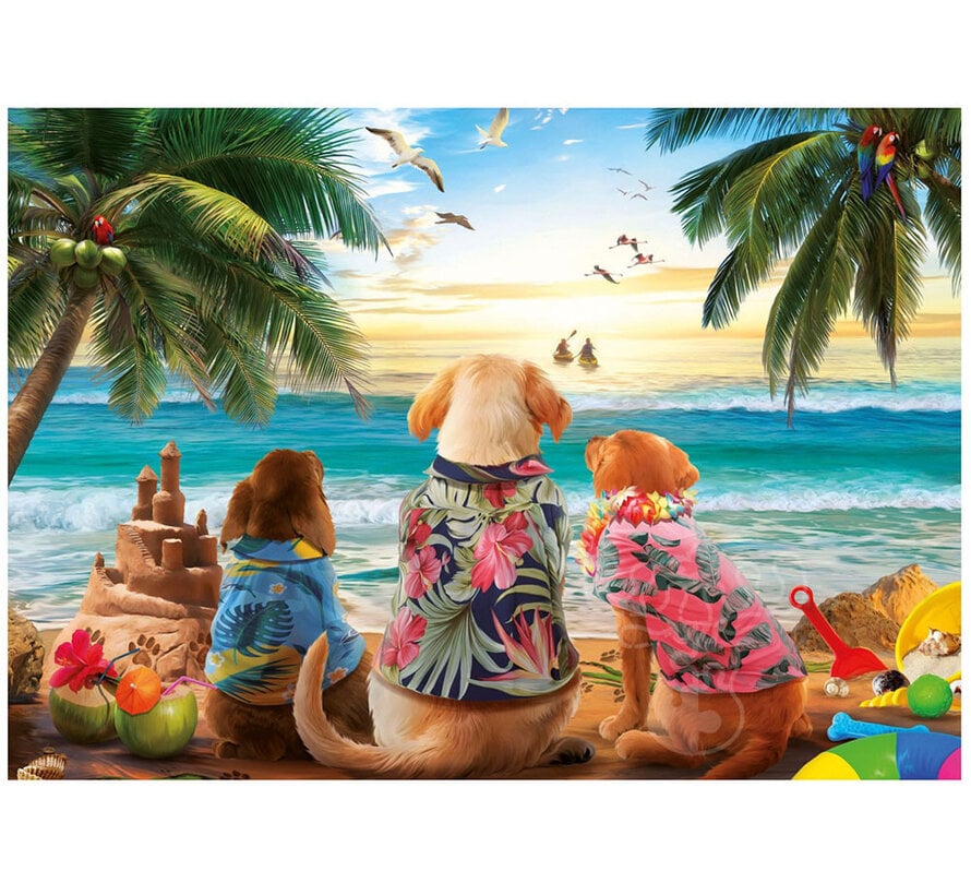 Educa Dogs on the Beach Puzzle 1000pcs
