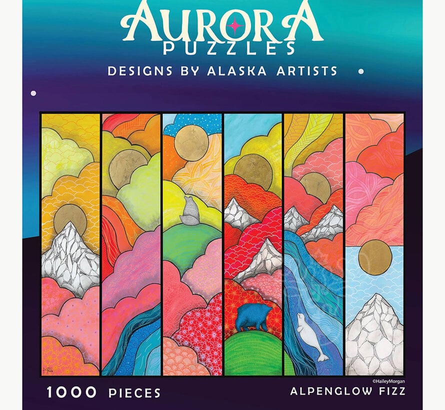 Aurora Alpenglow Fizz Puzzle 1000pcs