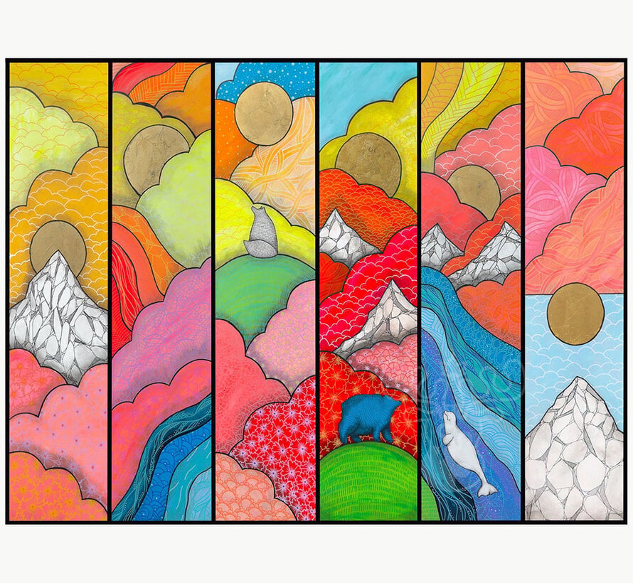 Aurora Alpenglow Fizz Puzzle 1000pcs