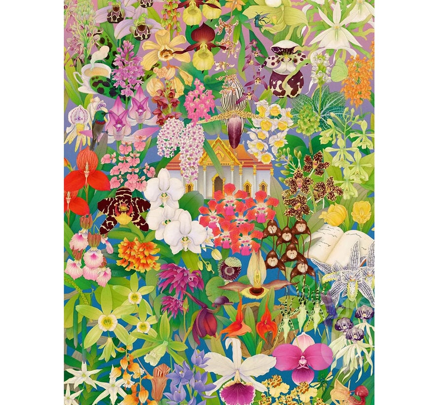 Laurence King Around the World in 50 Orchids Puzzle 1000pcs