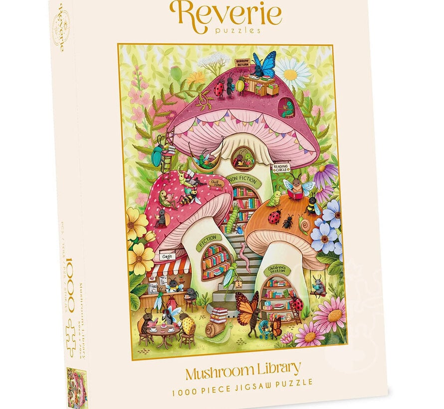 Reverie Mushroom Library Puzzle 1000pcs