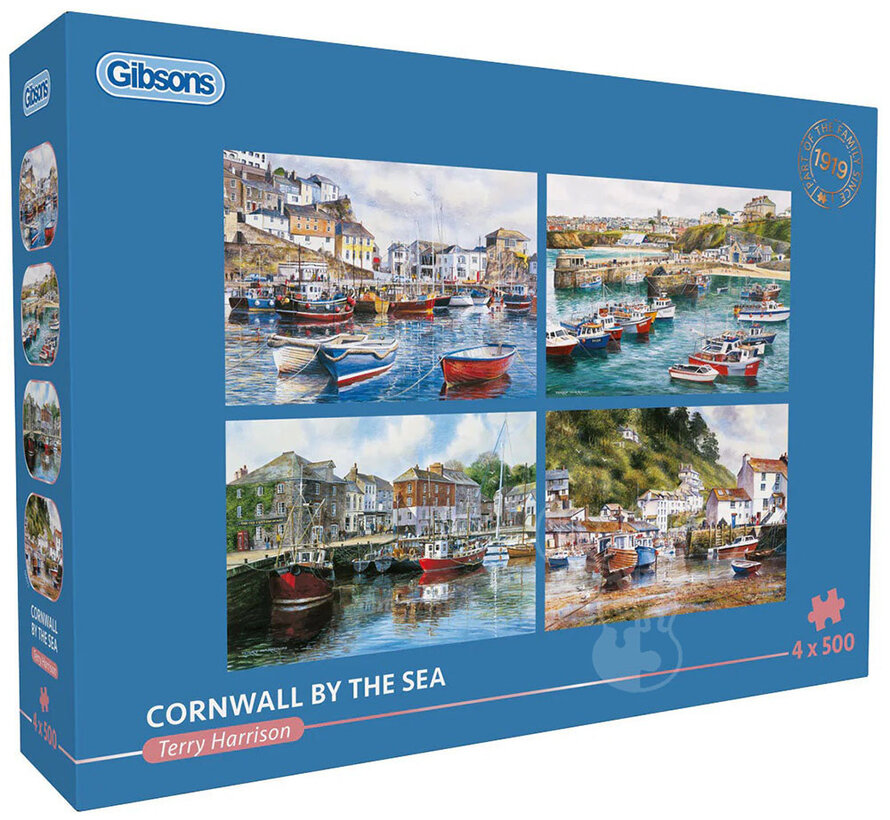 Gibsons Cornwall by the Sea Puzzle 4 x 500pcs