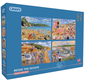 Gibsons Gibsons Beside the Seaside Puzzle 4 x 500pcs