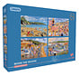 Gibsons Beside the Seaside Puzzle 4 x 500pcs