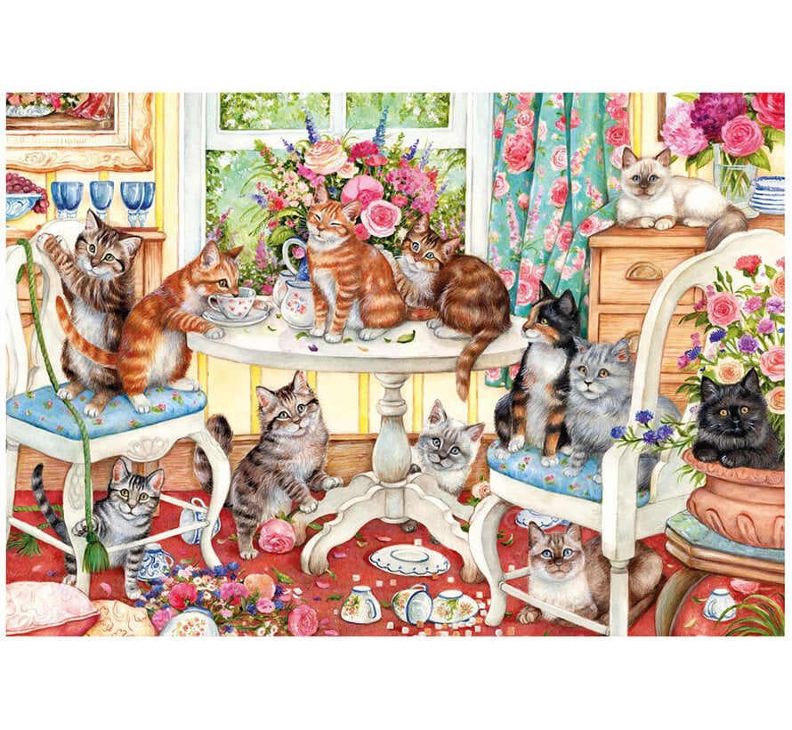Gibsons Tails from the Tea Party Puzzle 500pcs
