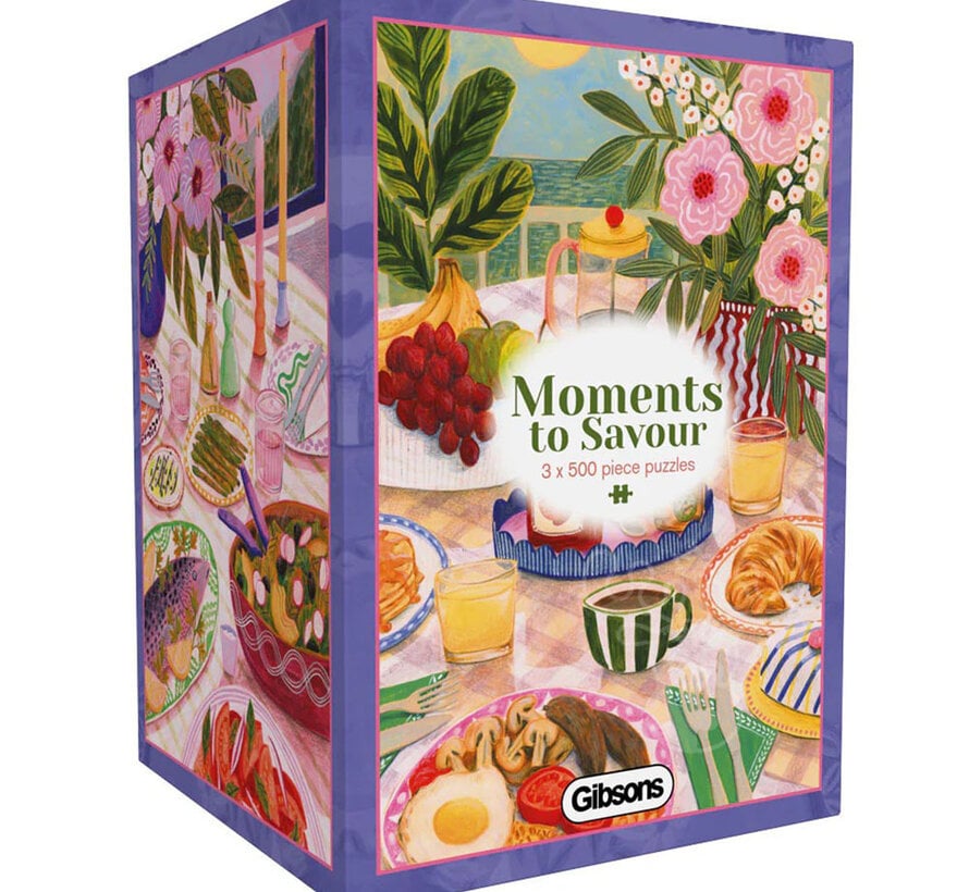 Gibsons  Moments to Savour Puzzle 3 x 500pcs