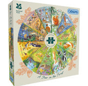 Gibsons Gibsons National Trust: A Year in the Forest Circular Puzzle 500pcs