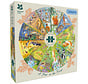 Gibsons A Year in the Forest, National Trust Circular Puzzle 500pcs