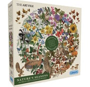 Gibsons Gibsons The Art File: Nature's Seasons Circular Puzzle 500pcs