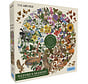 Gibsons The Art File: Nature's Seasons Circular Puzzle 500pcs