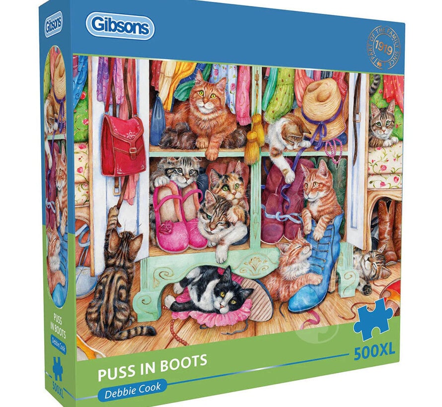 Gibsons Puss in Boots Puzzle 500pcs XL