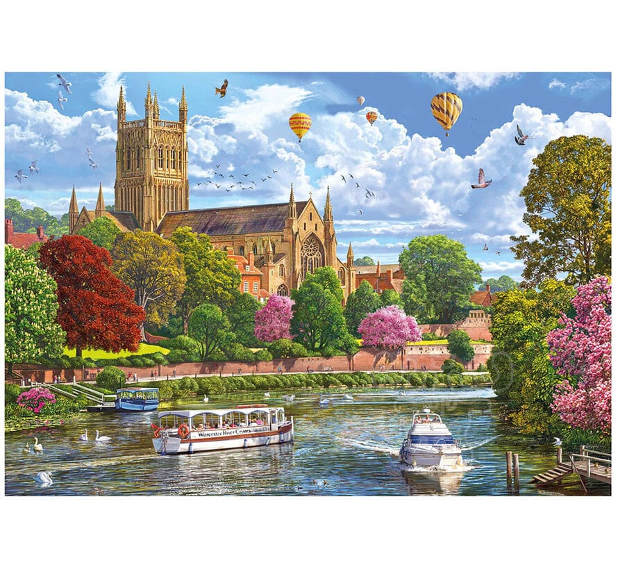 Gibsons Worcester from the River Puzzle 500pcs