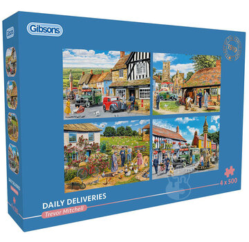 Gibsons Gibsons Daily Deliveries Puzzle 4 x 500pcs