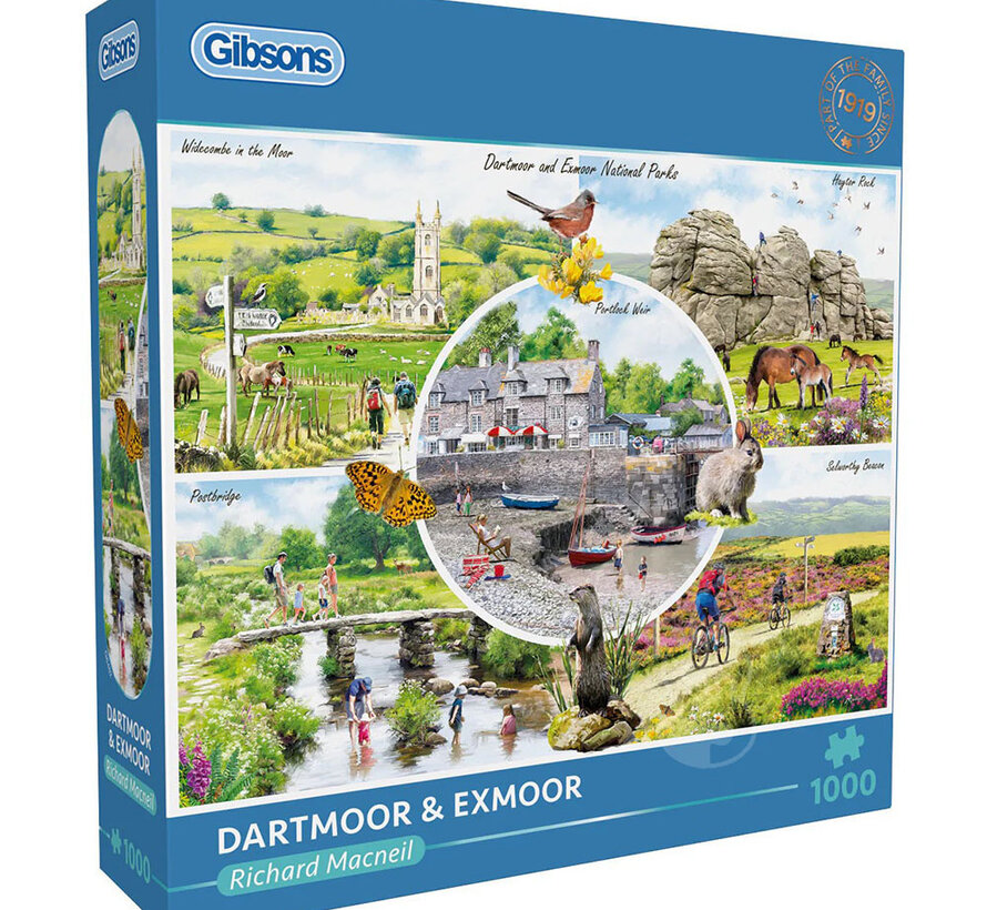 Gibsons Dartmoor & Exmoor Puzzle 1000pcs