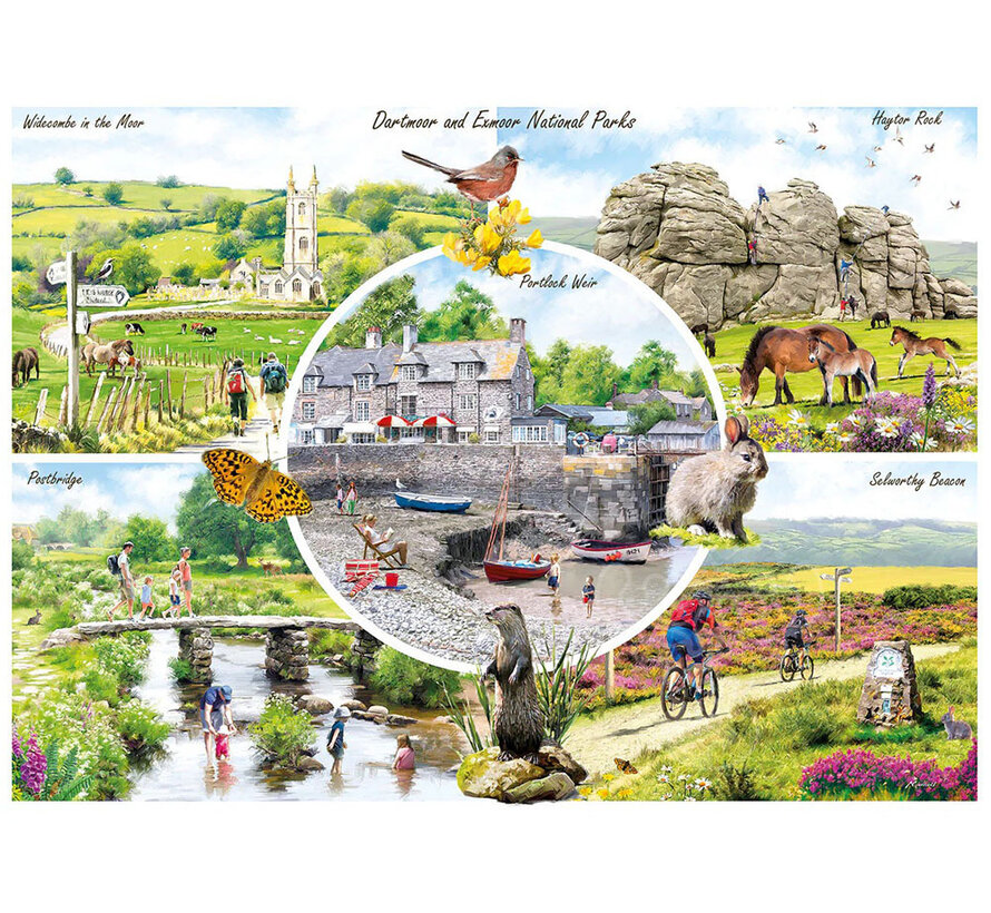 Gibsons Dartmoor & Exmoor Puzzle 1000pcs