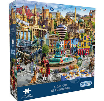 Gibsons Gibsons A Day Out in Edinburgh Puzzle 1000pcs