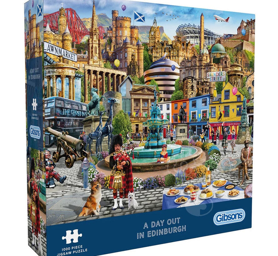 Gibsons A Day Out in Edinburgh Puzzle 1000pcs