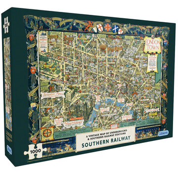 Gibsons Gibsons London Town by Southern Railway Puzzle 1000pcs
