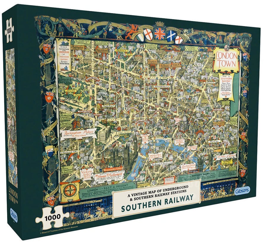 Gibsons London Town by Southern Railway Puzzle 1000pcs