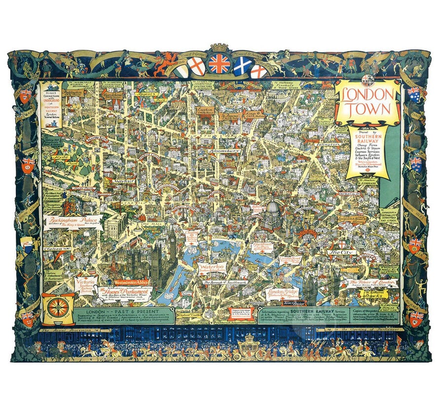 Gibsons London Town by Southern Railway Puzzle 1000pcs