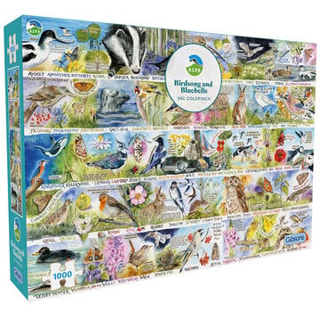 Gibsons Gibsons RSPB Birdsong & Bluebells Puzzle 1000pcs