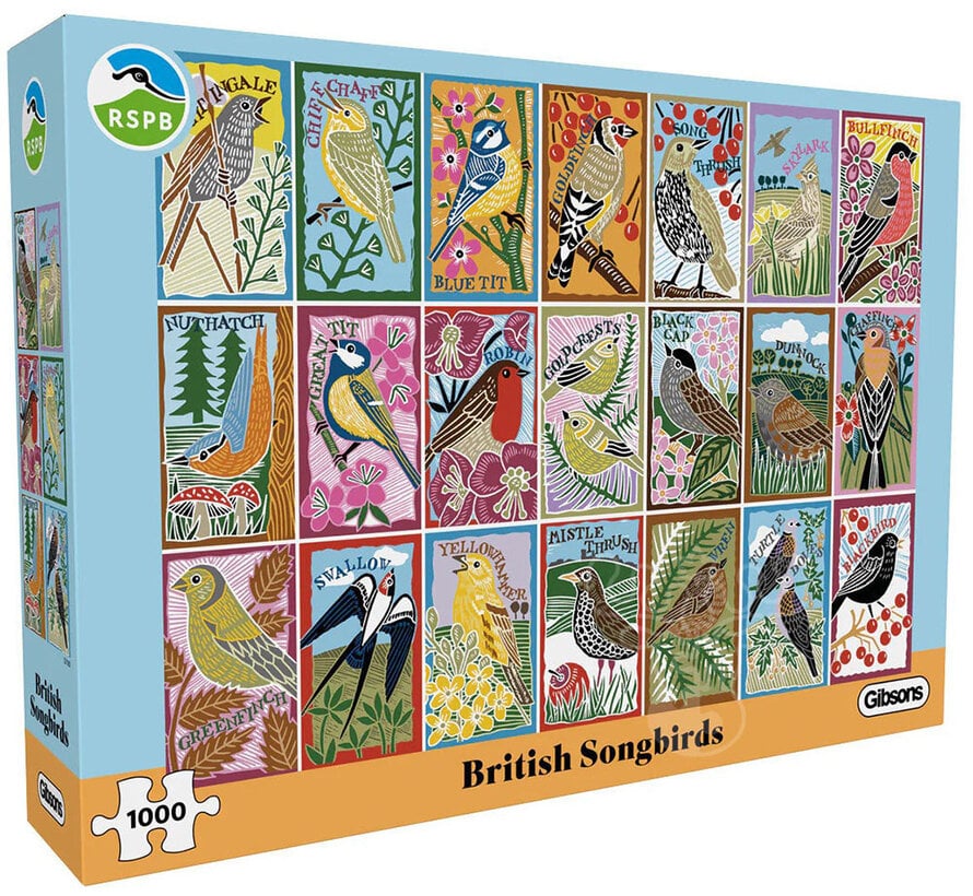 Gibsons RSPB British Songbirds Puzzle 1000pcs