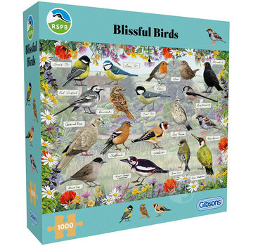 Gibsons Gibsons RSPB Blissful Birds Puzzle 1000pcs