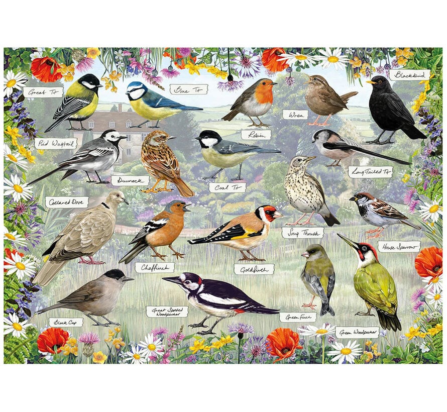 Gibsons RSPB Blissful Birds Puzzle 1000pcs