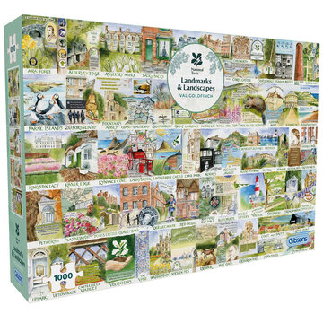 Gibsons Gibsons National Trust: Landmarks & Landscapes Puzzle 1000pcs
