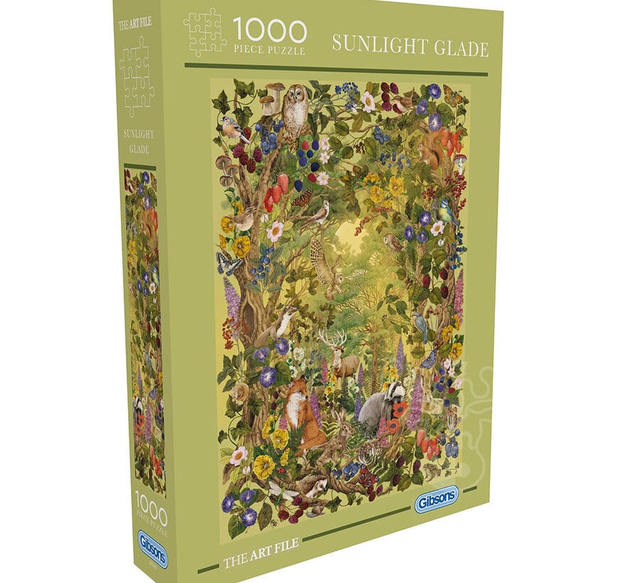 Gibsons The Art File: Sunlight Glade Puzzle 1000pcs