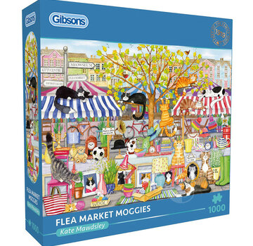 Gibsons Gibsons Flea Market Moggies Puzzle 1000pcs