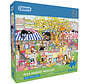 Gibsons Flea Market Moggies Puzzle 100pcs XXL