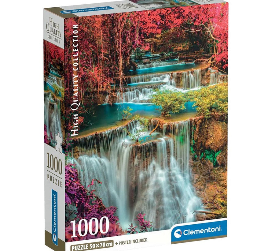Clementoni Colourful Thai Falls Puzzle 1000pcs